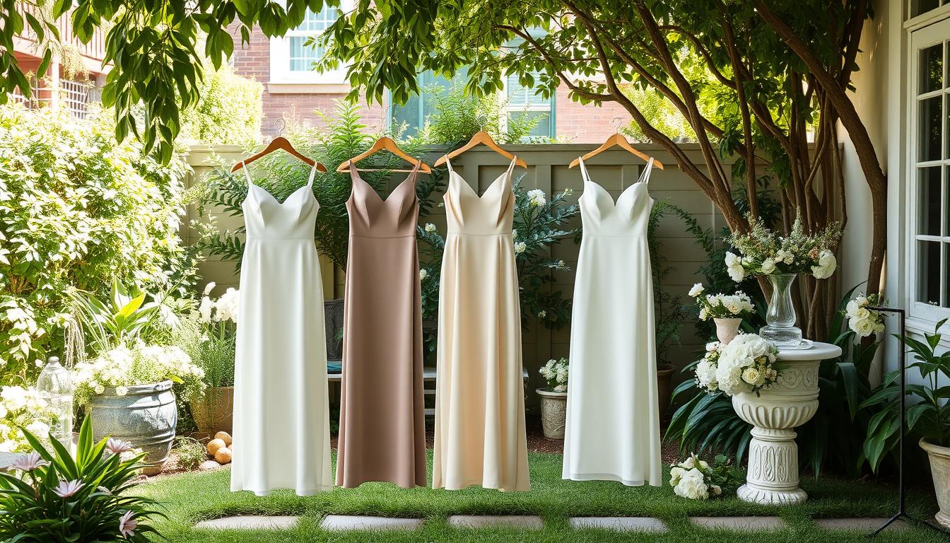 Minimalist Mini Dresses for Backyard Weddings